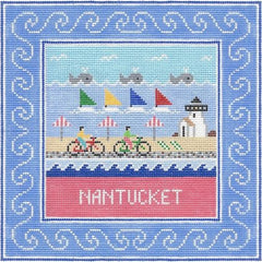 Doolittle Stitchery Nantucket Square Needlepoint Canvas