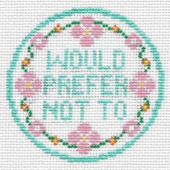 Doolittle Stitchery Prefer Not to Needlepoint Canvas