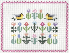 Doolittle Stitchery Sampler Pillow Needlepoint Canvas