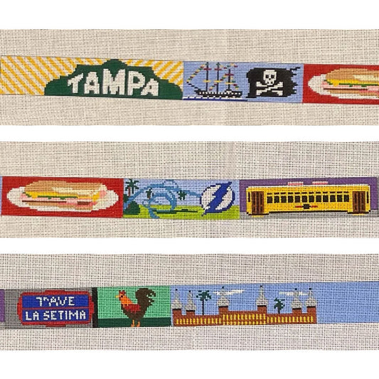 Doolittle Stitchery Tampa Belt Needlepoint Canvas