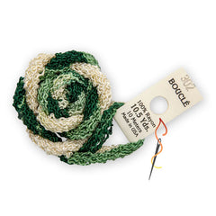 EdMar Boucle - 302 Light Beige and Spinach