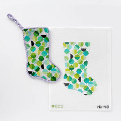 Elizabeth Crane Swartz Designs Libby Mini Stocking Needlepoint Canvas