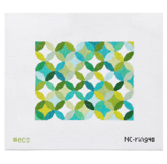 Elizabeth Crane Swartz Designs Libby Quilt Ring Clutch Needlepoint Canvas