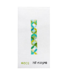 Elizabeth Crane Swartz Designs Libby Quilt Ring Key Fob Needlepoint Canvas