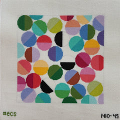 Elizabeth Crane Swartz Designs Lulu 10 Inch Square Needlepoint Canvas