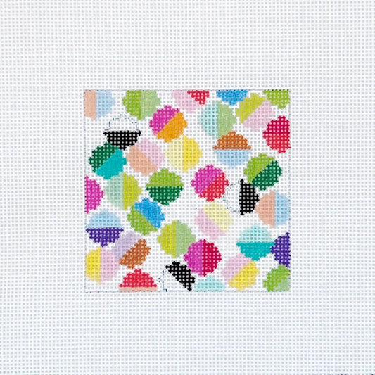 Elizabeth Crane Swartz Designs Lulu 3 Inch Square Needlepoint Canvas