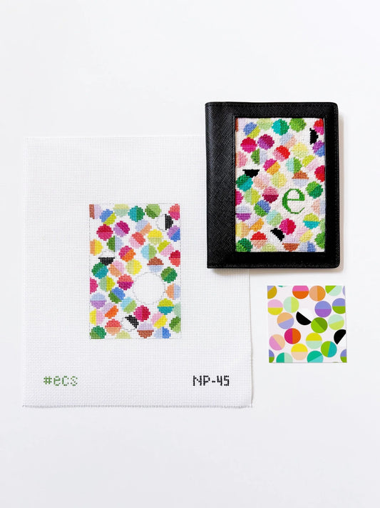 Elizabeth Crane Swartz Designs Lulu Passport Cover Insert Needlepoint Canvas