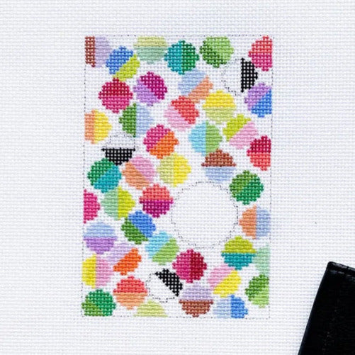 Elizabeth Crane Swartz Designs Lulu Passport Cover Insert Needlepoint Canvas