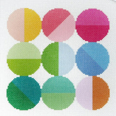 Elizabeth Crane Swartz Designs Lulu Tic Tac Toe Board Needlepoint Canvas