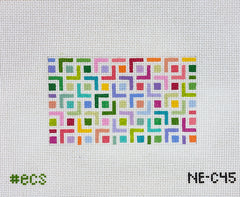 Elizabeth Crane Swartz Designs Corners Eyeglass Case Needlepoint Canvas