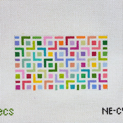 Elizabeth Crane Swartz Designs Corners Eyeglass Case Needlepoint Canvas