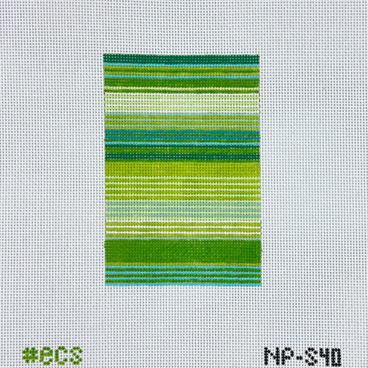 Elizabeth Crane Swartz Designs Libby Stripes Passport Cover Insert Needlepoint Canvas