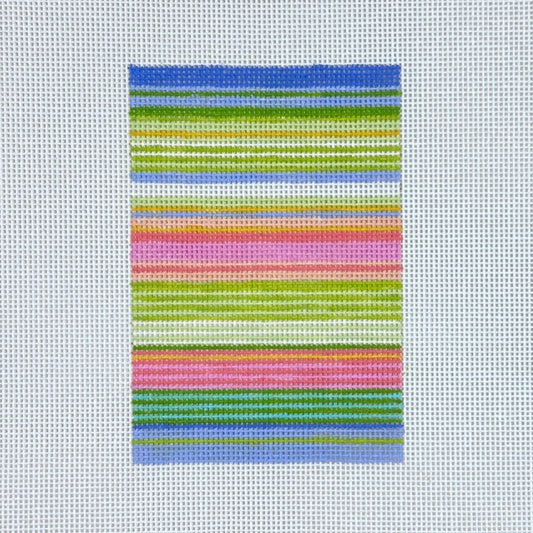 Elizabeth Crane Swartz Designs Lulu Stripes Passport Cover Insert Needlepoint Canvas
