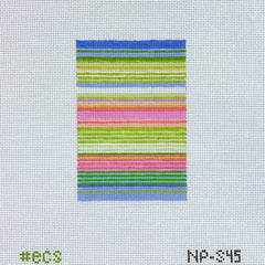 Elizabeth Crane Swartz Designs Lulu Stripes Passport Cover Insert Needlepoint Canvas