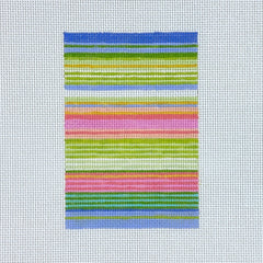 Elizabeth Crane Swartz Designs Lulu Stripes Passport Cover Insert Needlepoint Canvas