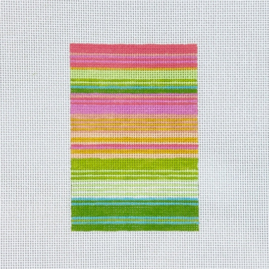 Elizabeth Crane Swartz Designs Mimi Stripes Passport Cover Insert Needlepoint Canvas