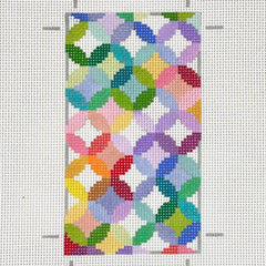 Elizabeth Crane Swartz Designs Quilt Ring Eyeglass Case Needlepoint Canvas