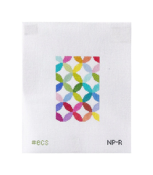 Elizabeth Crane Swartz Designs Quilt Ring Passport Insert Needlepoint Canvas