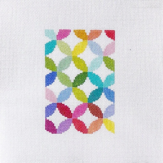 Elizabeth Crane Swartz Designs Quilt Ring Passport Insert Needlepoint Canvas