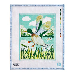 Penny Linn Evelyn Henson Mallard Jump Needlepoint Canvas