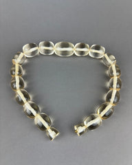 Vintage Chunky Oblong Graduated Lucite Bead Necklace