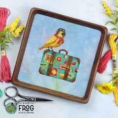 Fine Frog Stitching Bird Globetrotter Cross Stitch Pattern