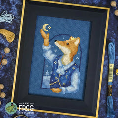 Fine Frog Stitching Winter Sky Prince Cross Stitch Pattern