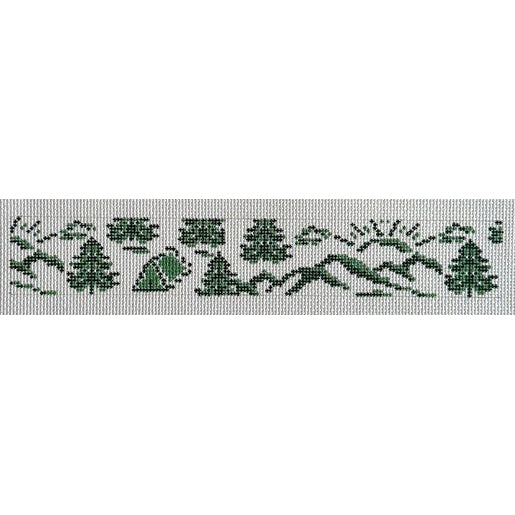 Fire and Iris Camp Fob Needlepoint Canvas