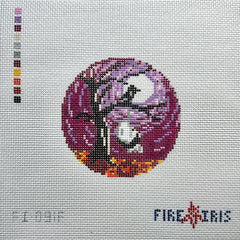 Fire and Iris Four Seasons - Fall Needlepoint Canvas