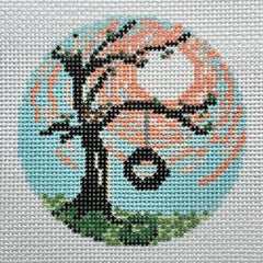 Fire and Iris Four Seasons - Spring Needlepoint Canvas