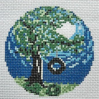 Fire and Iris Four Seasons - Summer Needlepoint Canvas