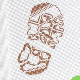 Fire and Iris Mini Boots - Right Needlepoint Canvas