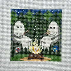 Fire and Iris Ghost Stories Needlepoint Canvas
