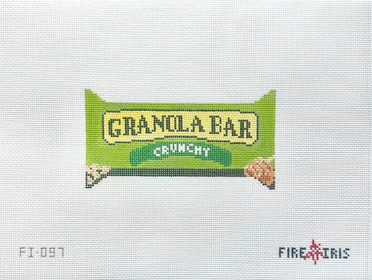 Fire and Iris Granola Bar Needlepoint Canvas