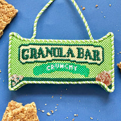 Fire and Iris Granola Bar Needlepoint Canvas