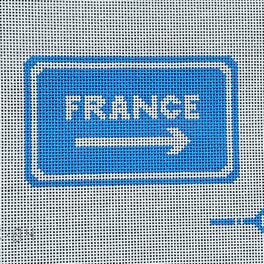 Frances Abel Studio France This Way Needlepoint Canvas