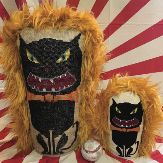 Rebel Stitcher Designs Vintage Carnival Knockdowns: Cat Cross Stitch Pattern