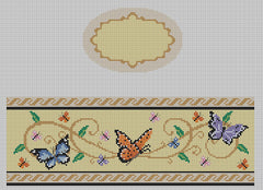 Funda Scully Spring Oval Hinged Box Needlepoint Canvas