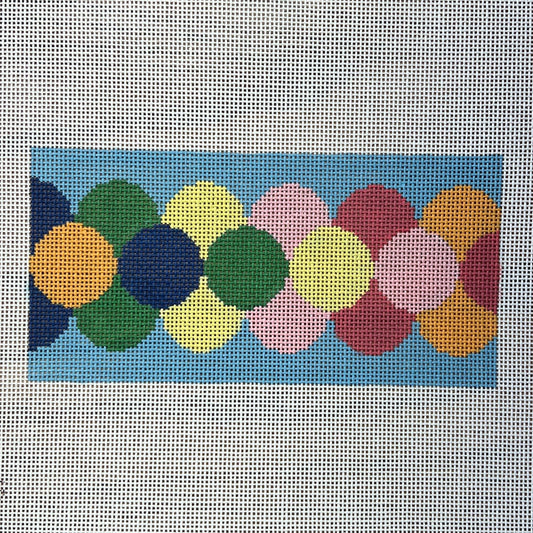 The Gingham Stitchery Krissy Johnson Clamshell Clutch Insert Needlepoint Canvas