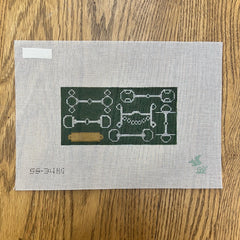 The Gingham Stitchery The Squirrel and The Snail Bits and Nameplate Clutch Insert Needlepoint Canvas