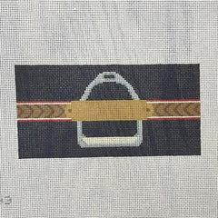 The Gingham Stitchery The Squirrel and The Snail Reins and Stirrup Clutch Insert Needlepoint Canvas