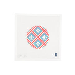 Goodpoint Needlepoint Fleur de Lis Round Needlepoint Canvas