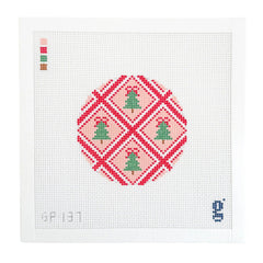 Goodpoint Needlepoint Tree Trellis Round Needlepoint Canvas