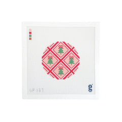 Goodpoint Needlepoint Tree Trellis Round Needlepoint Canvas