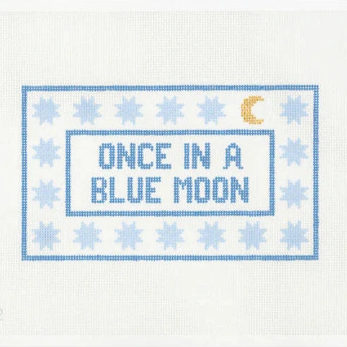 Goodpoint Needlepoint Once in a Blue Moon Needlepoint Canvas