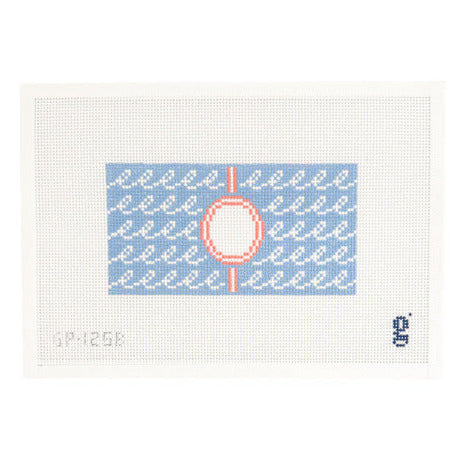 Goodpoint Needlepoint Squiggle Wave Beach Needlepoint Canvas