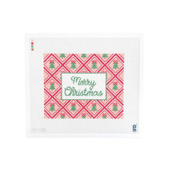 Goodpoint Needlepoint Tree Trellis Merry Christmas Needlepoint Canvas
