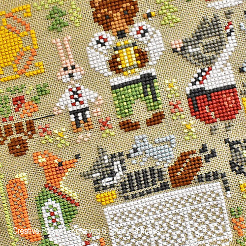 Poppy Stitchy Princess Mr Cat Cross Stitch Pattern