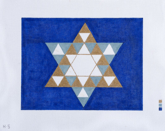 Rittenhouse Needlepoint Star of David Tallis Bag Needlepoint Canvas