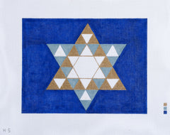 Rittenhouse Needlepoint Star of David Tallis Bag Needlepoint Canvas